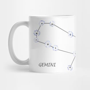 Gemini Zodiac horoscope Constellation Sticker flower Mug